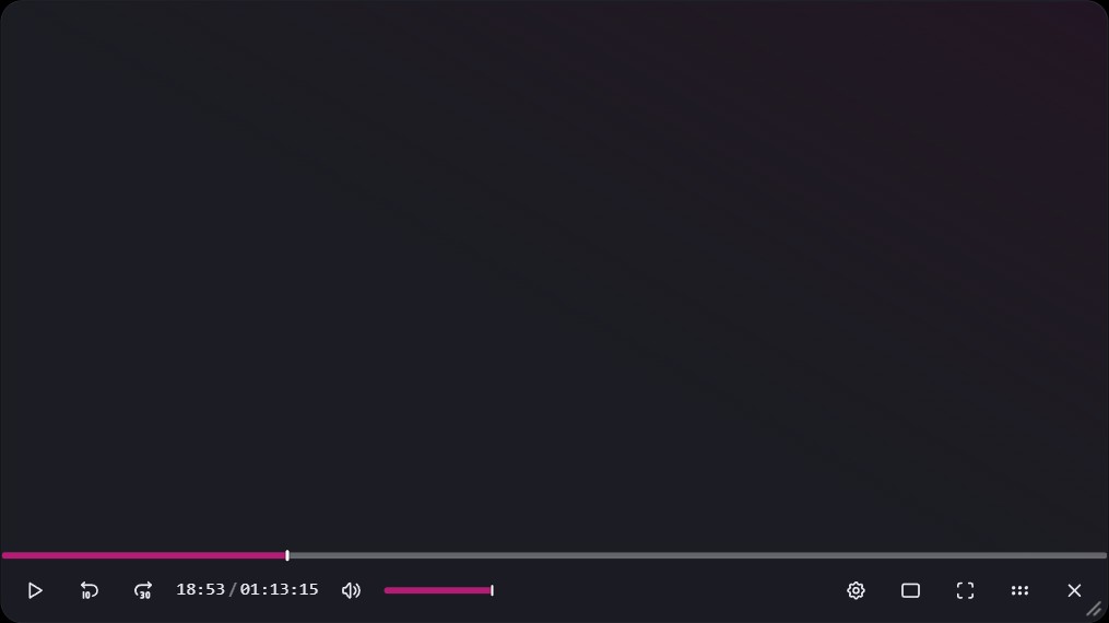 The IVE floating video player on top of a website